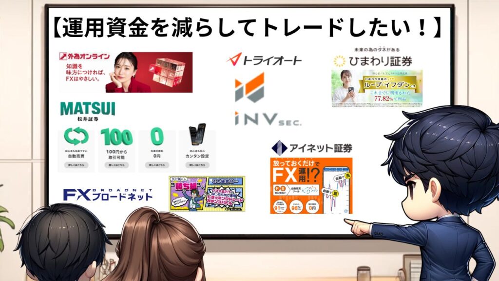 松井証券FX自動売買は運用コストが低い