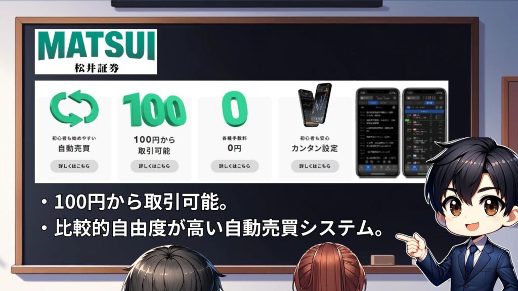 松井証券 自動売買 100円