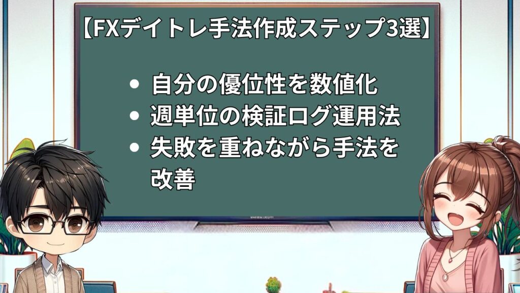FXデイトレ手法作成ステップ3選